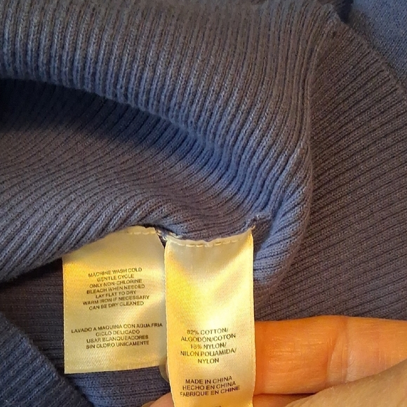 Jones New York Women's Purple Crewneck Sweater - Picture 10 of 11